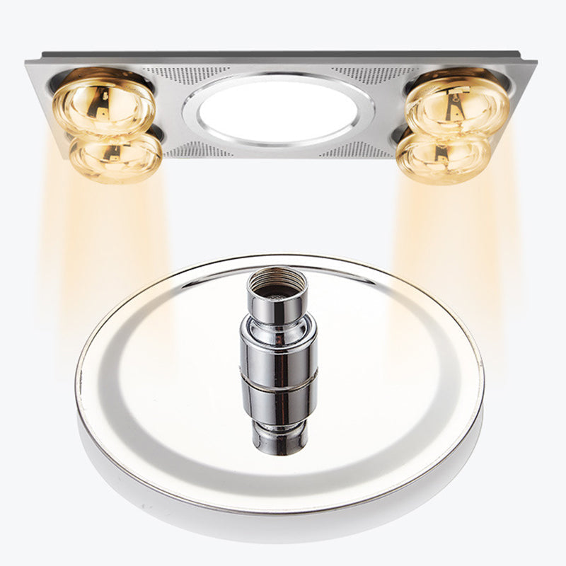 Avtoit | Round shower head made of stainless steel in silver wall-mounted shower head