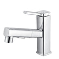 Avtoit | Contemporary Vessel Sink Faucet Copper Single Handle Low Arc Pull Down Vessel Faucet