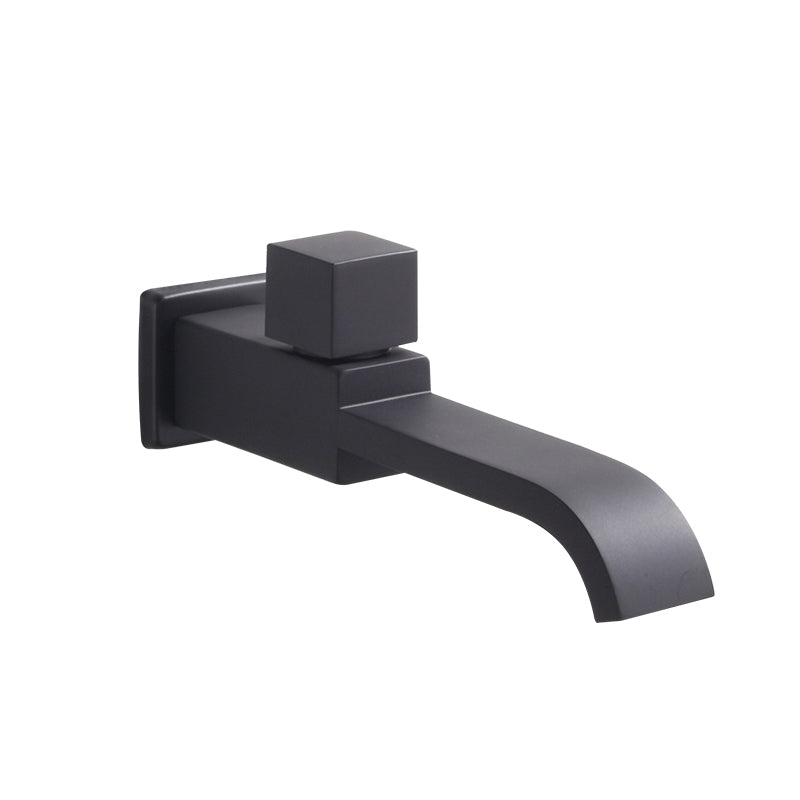 Avtoit | Contemporary Wall Mounted Bathroom Faucet Handle Knob Solid Brass Square Faucet