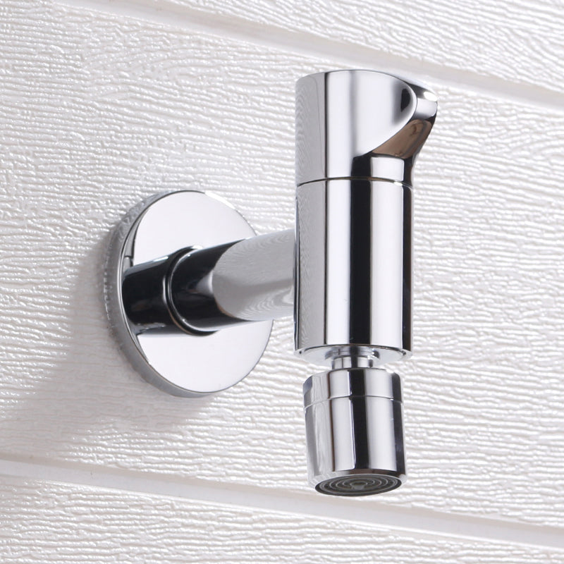 Avtoit | Contemporary Wall Mounted Bathroom Faucet Knob Handle Solid Brass Round Faucet