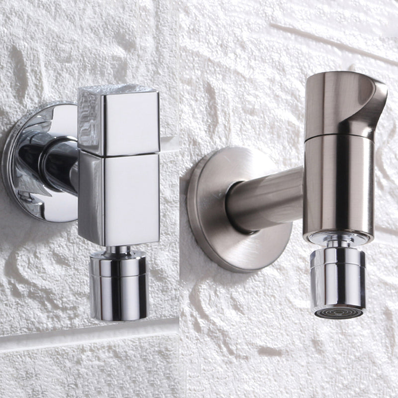 Avtoit | Contemporary Wall Mounted Bathroom Faucet Knob Handle Solid Brass Round Faucet