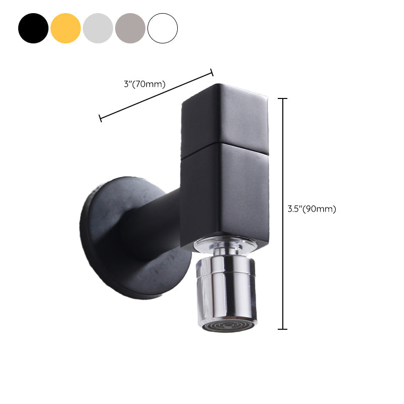 Avtoit | Contemporary Wall Mounted Bathroom Faucet Knob Handle Solid Brass Round Faucet