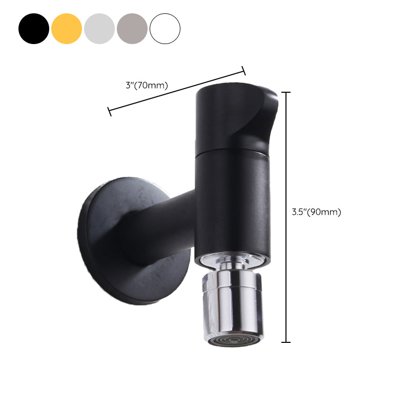 Avtoit | Contemporary Wall Mounted Bathroom Faucet Knob Handle Solid Brass Round Faucet