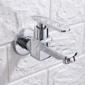 Avtoit | Contemporary Wall-Mounted Bathroom Faucet Lever Handles Solid Brass Faucet