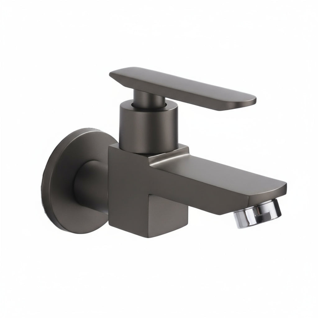 Avtoit | Contemporary Wall-Mounted Bathroom Faucet Lever Handles Solid Brass Faucet