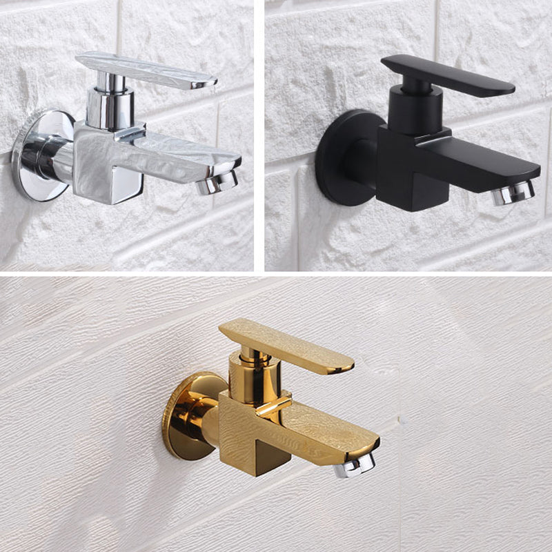Avtoit | Contemporary Wall-Mounted Bathroom Faucet Lever Handles Solid Brass Faucet