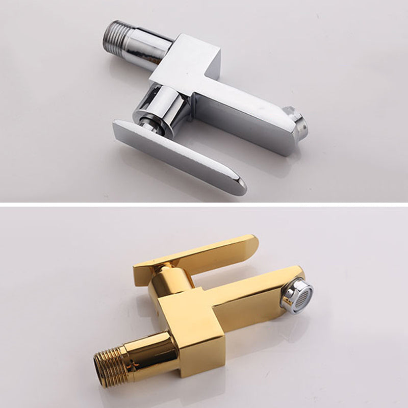Avtoit | Contemporary Wall-Mounted Bathroom Faucet Lever Handles Solid Brass Faucet