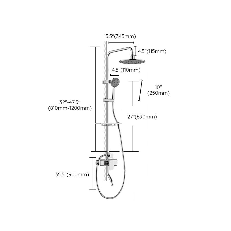 Avtoit | Modern balanced printed converter faucet shower head shower fitting on the wall