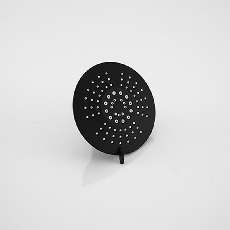 Avtoit | Round Fixed Shower Head Matte Black 5 Spray Patterns Wall Mounted Shower Head