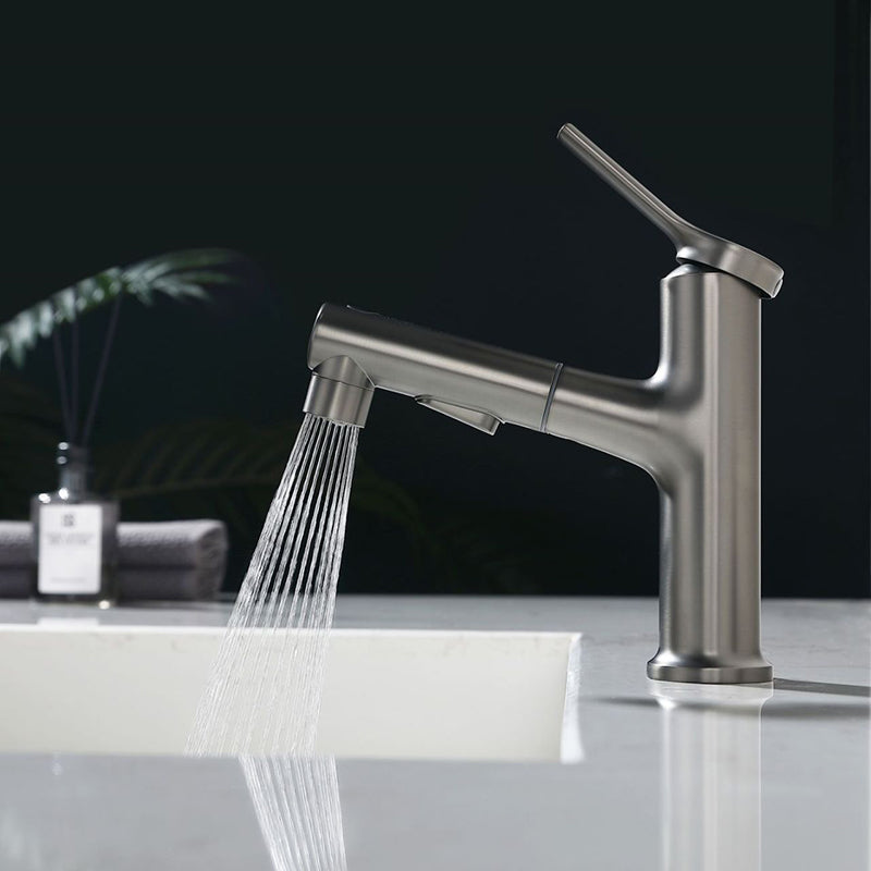 Avtoit | Modern Basin Faucet Copper Single Handle Low Arc Basin Faucet for Bathroom