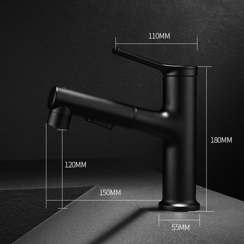 Avtoit | Modern Basin Faucet Copper Single Handle Low Arc Basin Faucet for Bathroom