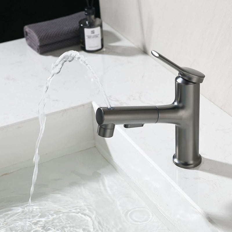 Avtoit | Modern Basin Faucet Copper Single Handle Low Arc Basin Faucet for Bathroom