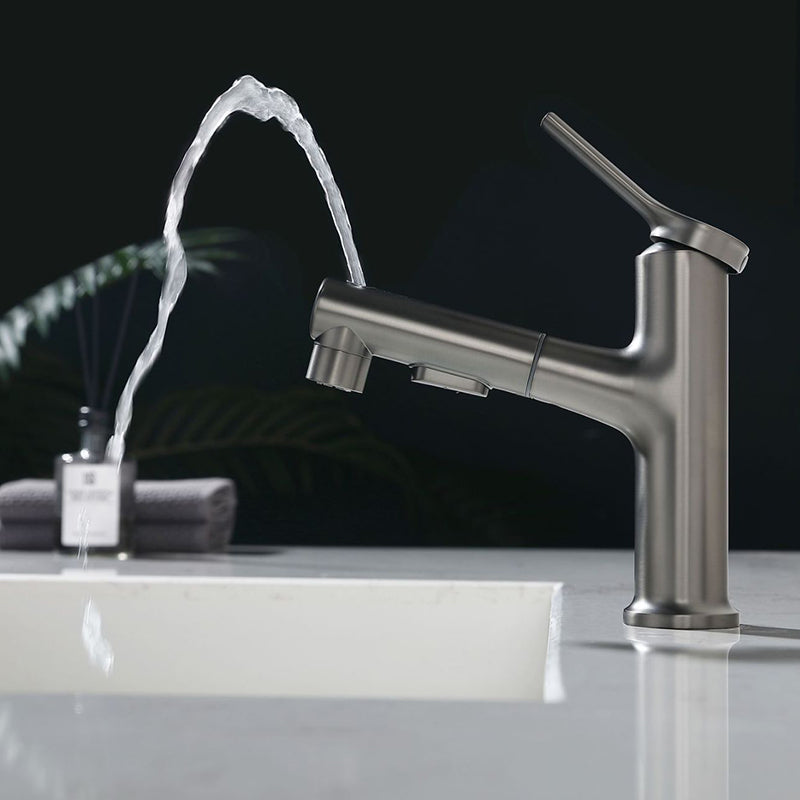 Avtoit | Modern Basin Faucet Copper Single Handle Low Arc Basin Faucet for Bathroom