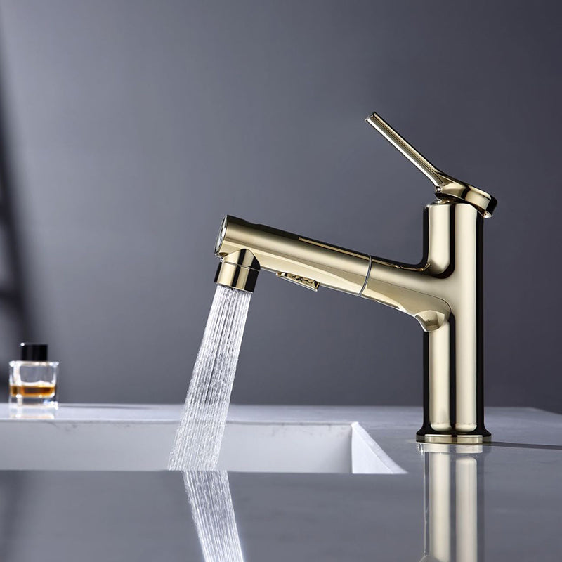 Avtoit | Modern Basin Faucet Copper Single Handle Low Arc Basin Faucet for Bathroom