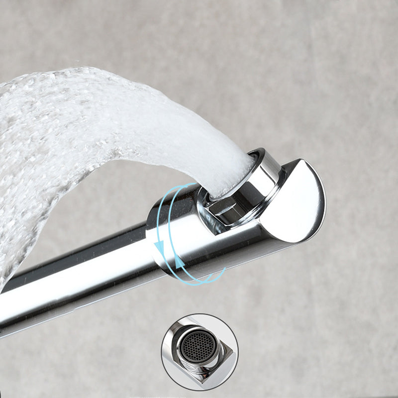 Avtoit | Modern Pull-down Faucet Single Handle Wall Mounted Pot Filler Low Profile 1 Holder Filler