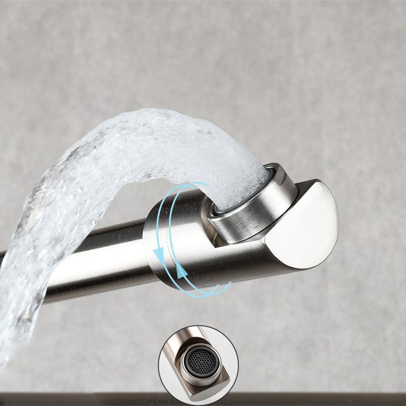 Avtoit | Modern Pull-down Faucet Single Handle Wall Mounted Pot Filler Low Profile 1 Holder Filler