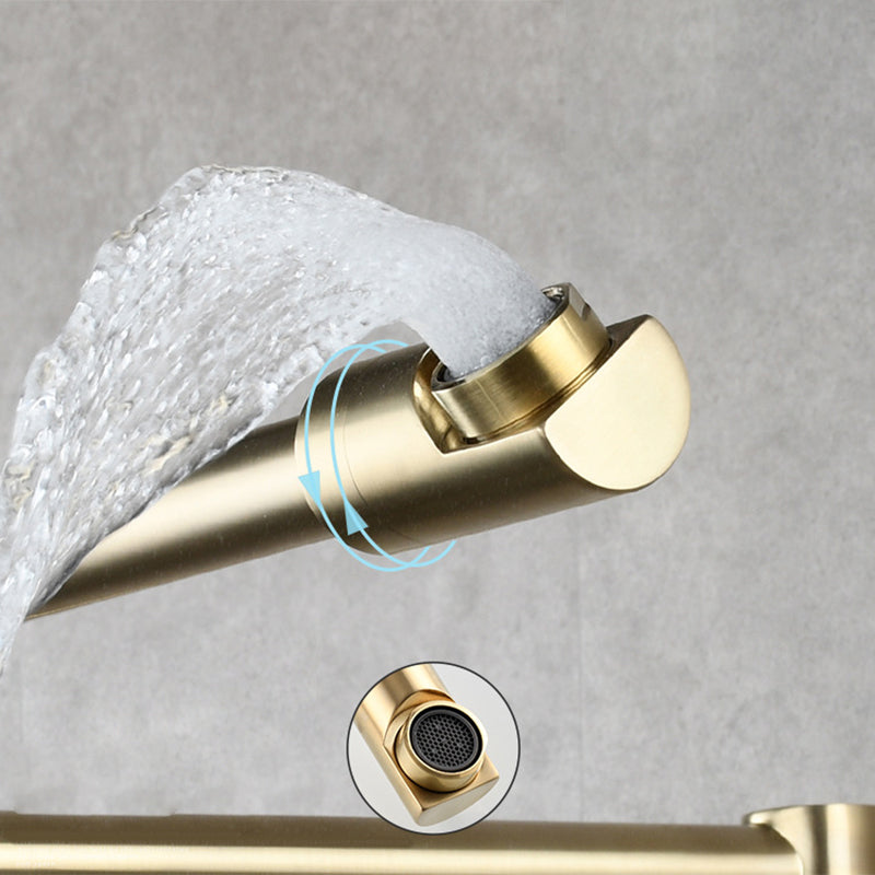 Avtoit | Modern Pull-down Faucet Single Handle Wall Mounted Pot Filler Low Profile 1 Holder Filler