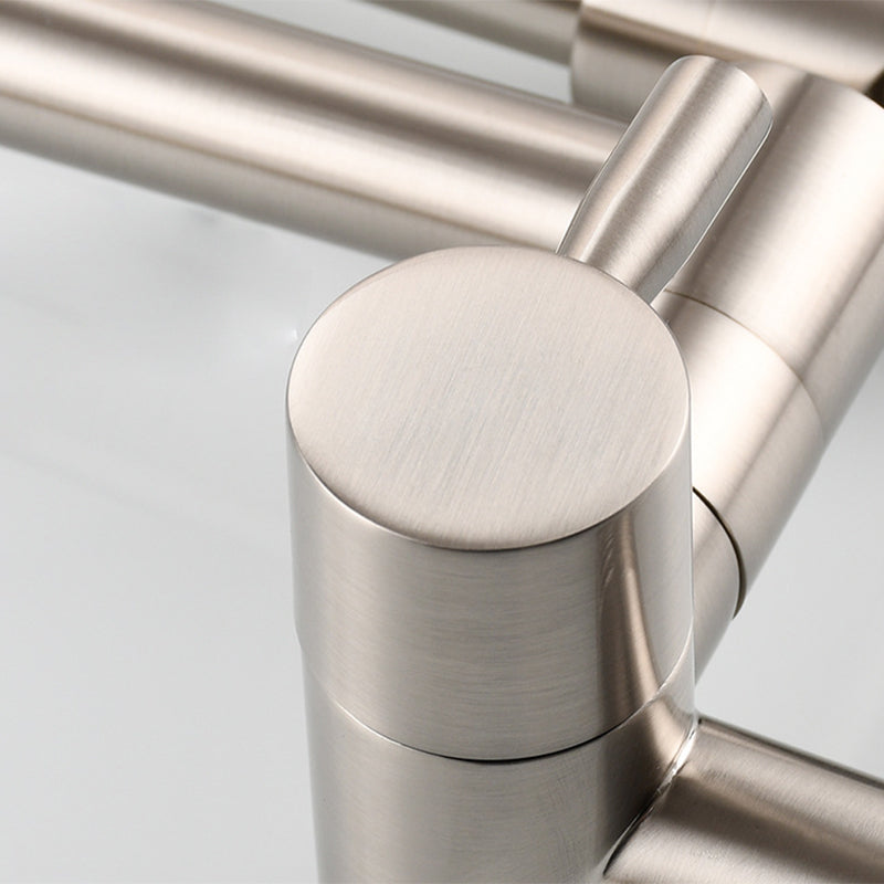 Avtoit | Modern Pull-down Faucet Single Handle Wall Mounted Pot Filler Low Profile 1 Holder Filler