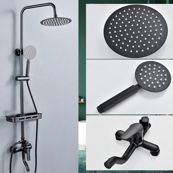 Avtoit | Adjustable Spray Sample Shower Combination Metal Shower Fitting Arm Shower Head with Slip Bar