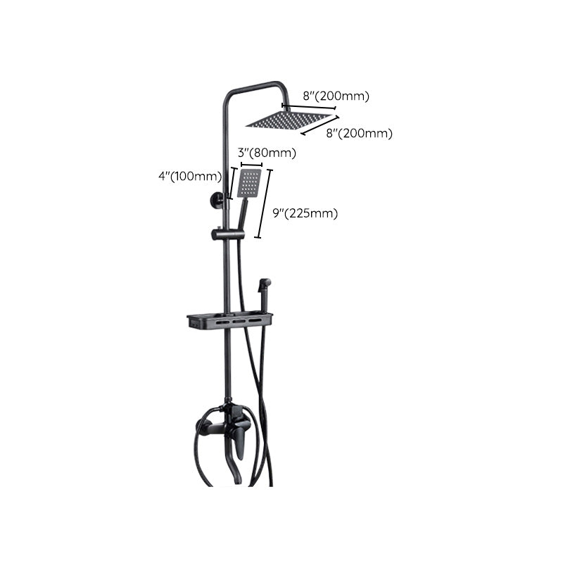 Avtoit | Adjustable Spray Sample Shower Combination Metal Shower Fitting Arm Shower Head with Slip Bar