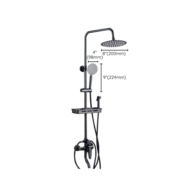 Avtoit | Adjustable Spray Sample Shower Combination Metal Shower Fitting Arm Shower Head with Slip Bar