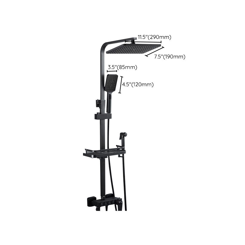 Avtoit | Adjustable Spray Sample Shower Combination Metal Shower Fitting Arm Shower Head with Slip Bar