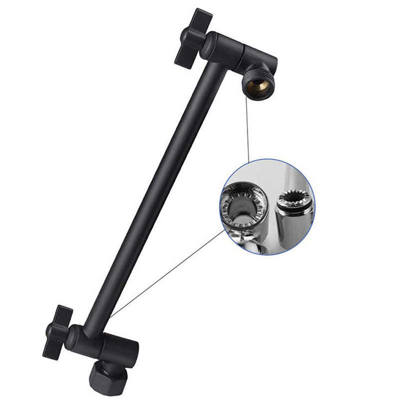 Avtoit | Stainless Steel Fixed Shower Head Rainfall Wall Mounted Shower Head with Extension Arm