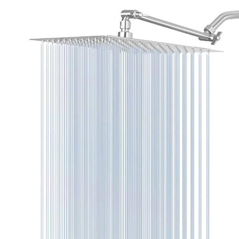 Avtoit | Stainless Steel Fixed Shower Head Rainfall Wall Mounted Shower Head with Extension Arm
