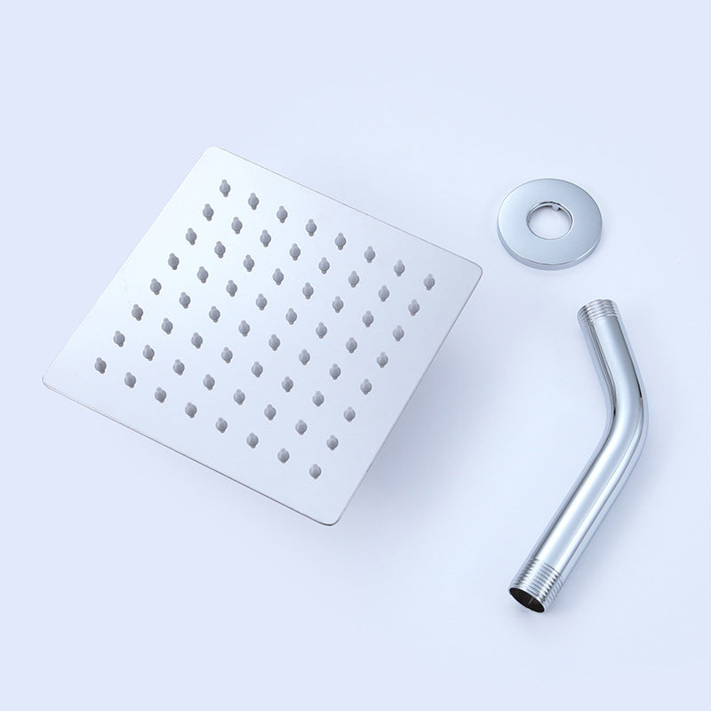 Avtoit | Square Stainless Steel Showerhead in Silver 6-Inch Fixed Showerhead