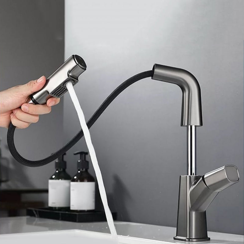 Avtoit | Modern Vessel Sink Faucet Brass Lever Handles Swivel Spout Sink Faucet