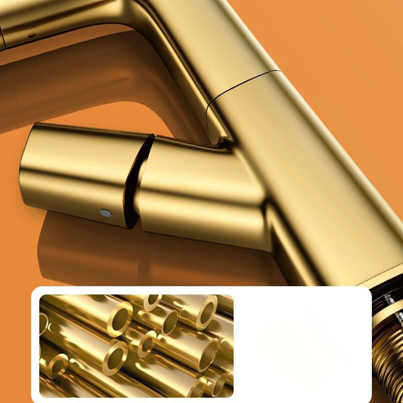 Avtoit | Modern Vessel Sink Faucet Brass Lever Handles Swivel Spout Sink Faucet