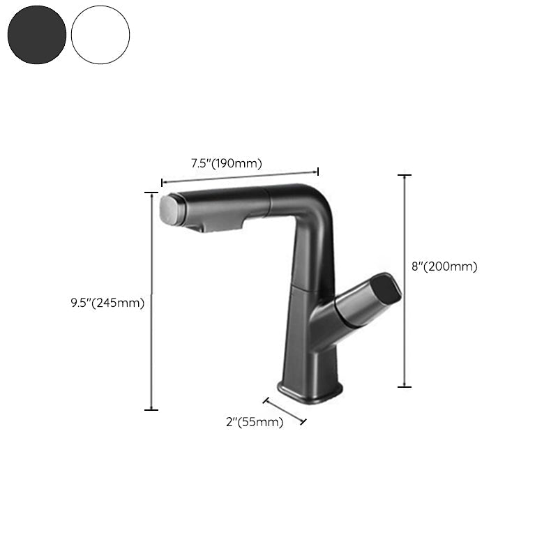 Avtoit | Modern Vessel Sink Faucet Brass Lever Handles Swivel Spout Sink Faucet