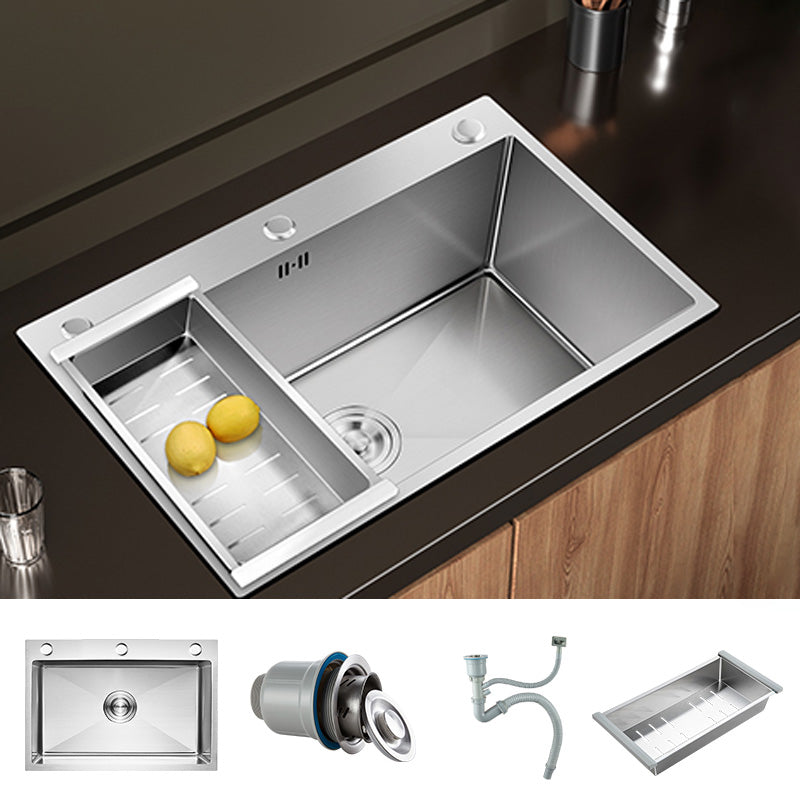Avtoit | Contemporary Style Kitchen Sink Stainless Steel Color Fast Built-In Sink