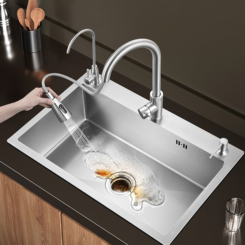 Avtoit | Contemporary Style Kitchen Sink Stainless Steel Colorfast Built-in Sink