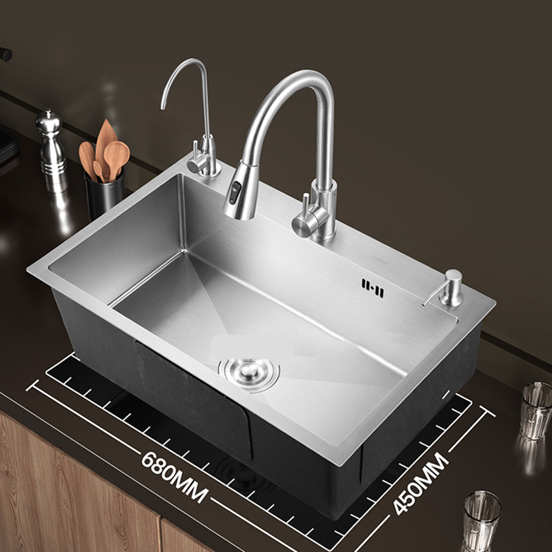 Avtoit | Contemporary Style Kitchen Sink Stainless Steel Colorfast Built-in Sink