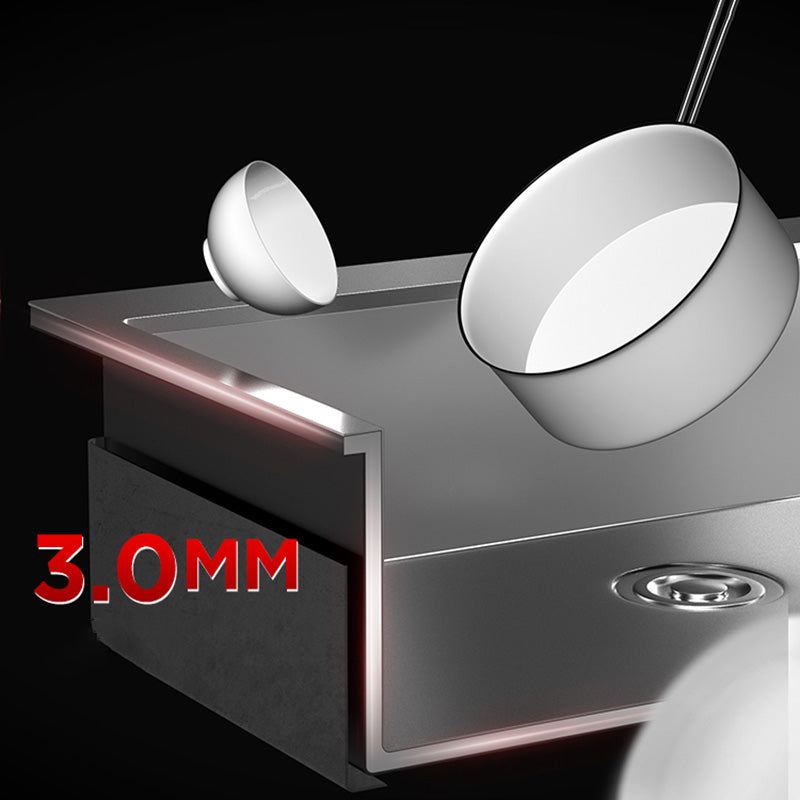 Avtoit | Contemporary Style Kitchen Sink Stainless Steel Color Fast Built-In Sink