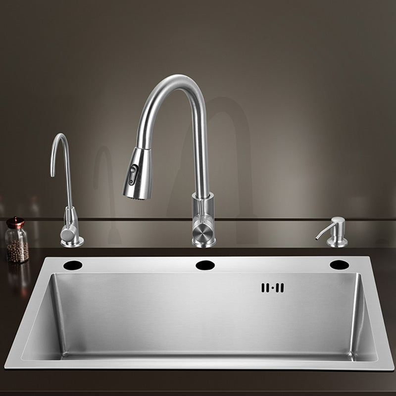 Avtoit | Contemporary Style Kitchen Sink Stainless Steel Color Fast Built-In Sink