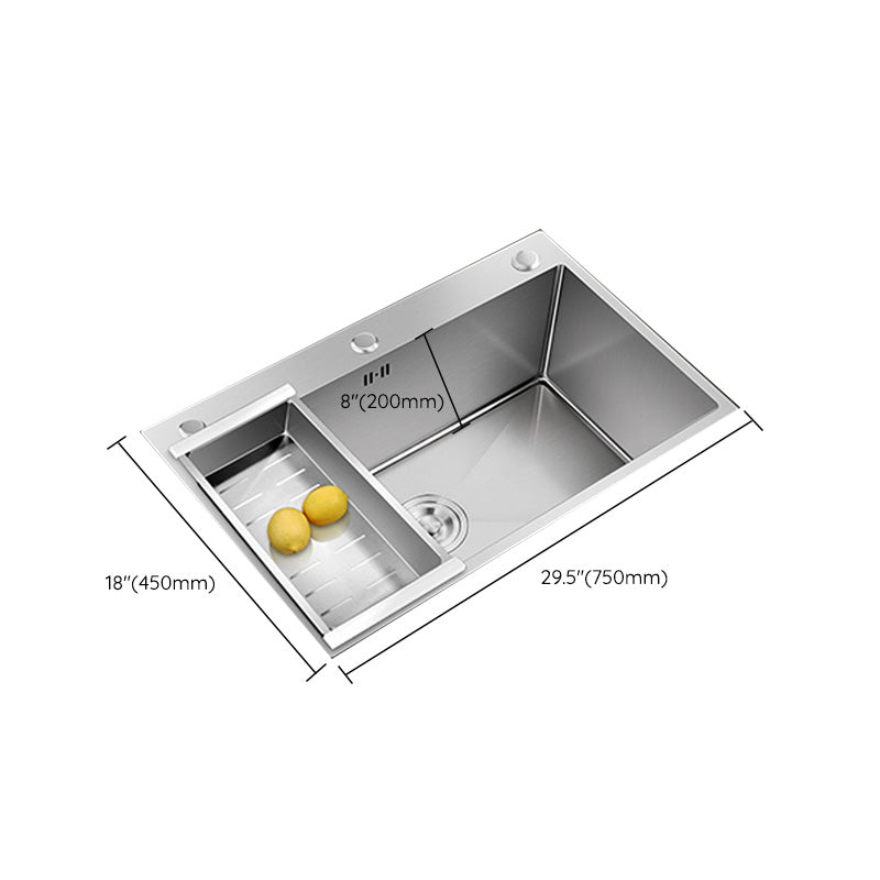 Avtoit | Contemporary Style Kitchen Sink Stainless Steel Color Fast Built-In Sink