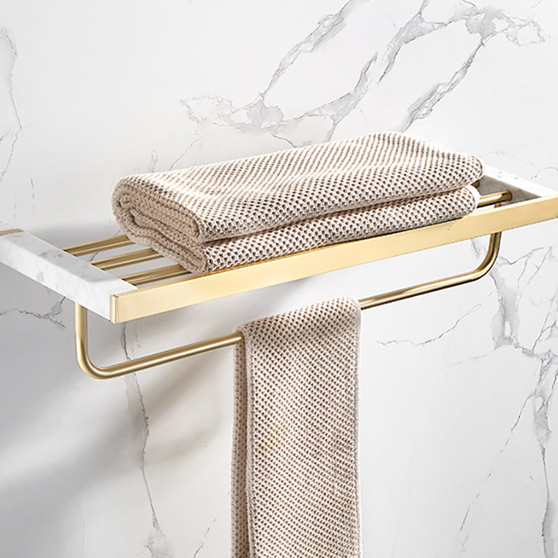 Avtoit | Metal and Marble Bathroom Accessory Single or in Set in Gold