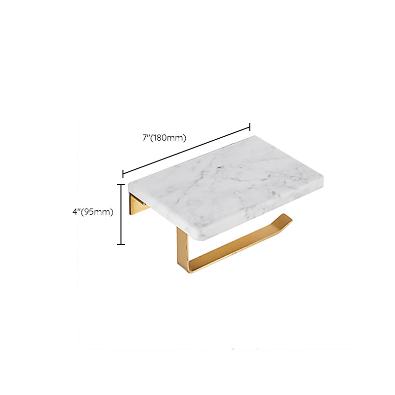 Avtoit | Metal and Marble Bathroom Accessory Single or in Set in Gold