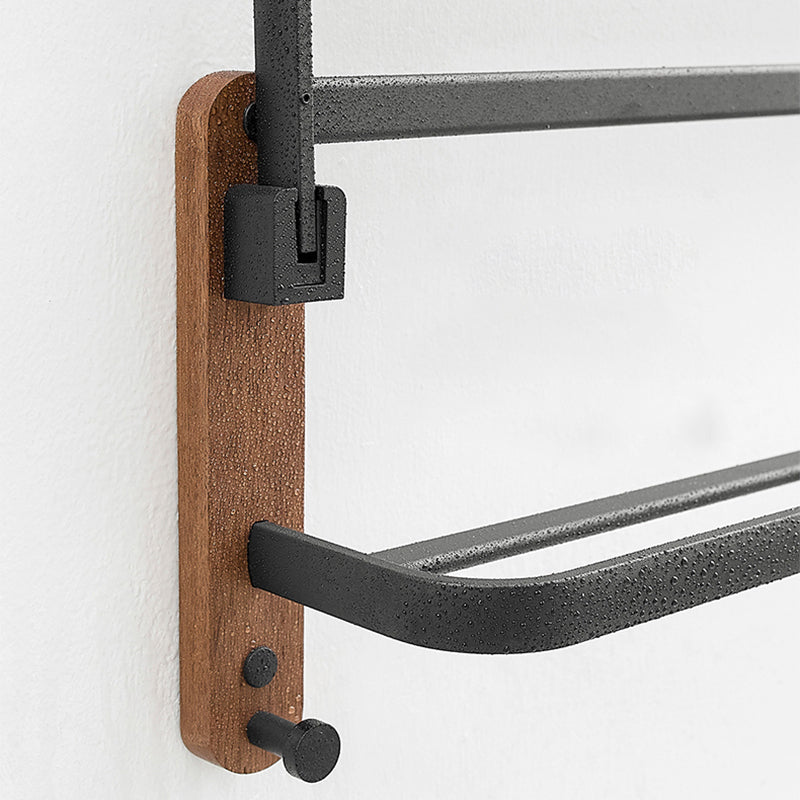 Avtoit | Metal and wood bathroom accessories as a single piece or as a set without drilling