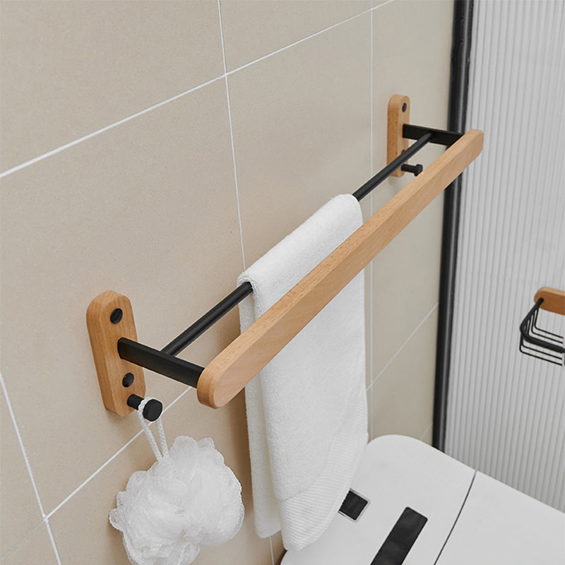 Avtoit | Metal and wood bathroom accessories as a single piece or in a set in black