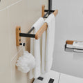 Avtoit | Metal and wood bathroom accessories as a single piece or in a set in black