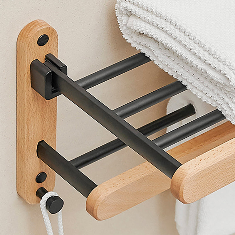 Avtoit | Metal and wood bathroom accessories as a single piece or in a set in black