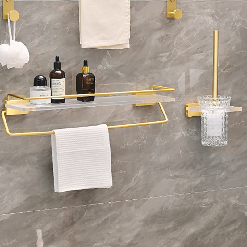 Avtoit | Metal and acrylic bathroom accessories as a single piece or in a set in gold