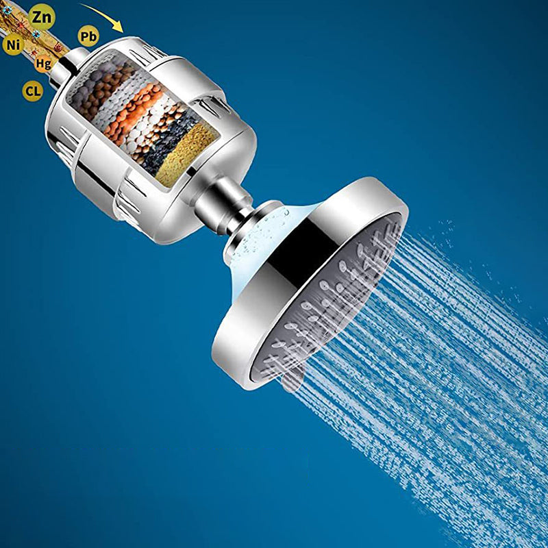 Avtoit | Modern Fixed Shower Head with Catalyst 4-Inch Silver Wall Mount Shower Head
