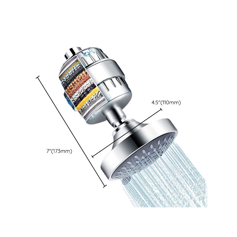Avtoit | Modern Fixed Shower Head with Catalyst 4-Inch Silver Wall Mount Shower Head