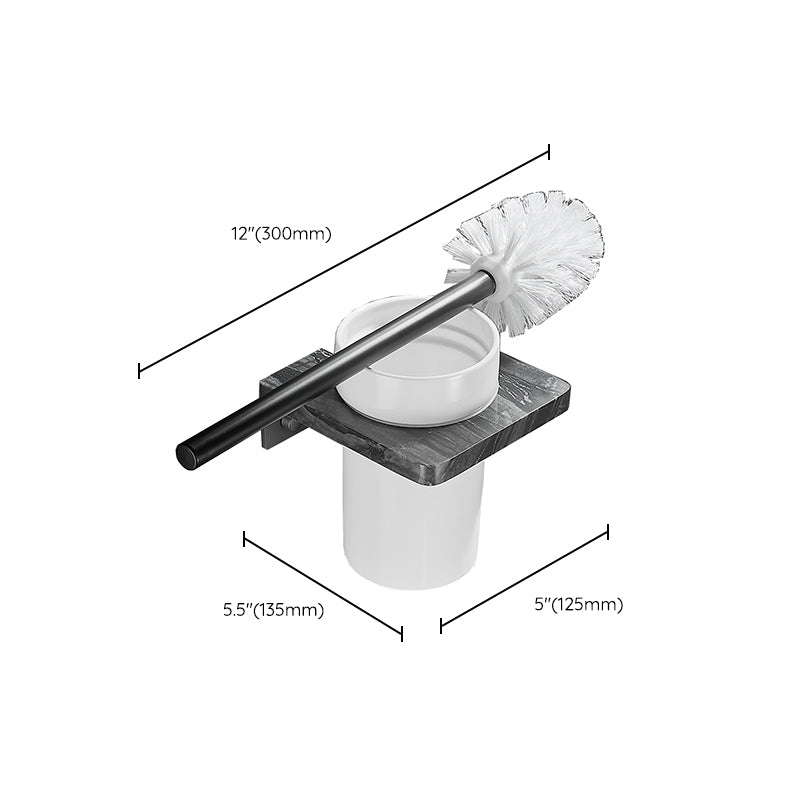 Avtoit | Metal and marble bathroom accessories as a single piece or as a set in black