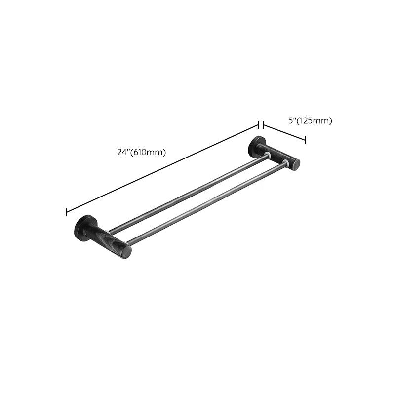 Avtoit | Metal and marble bathroom accessories as a single piece or as a set in black