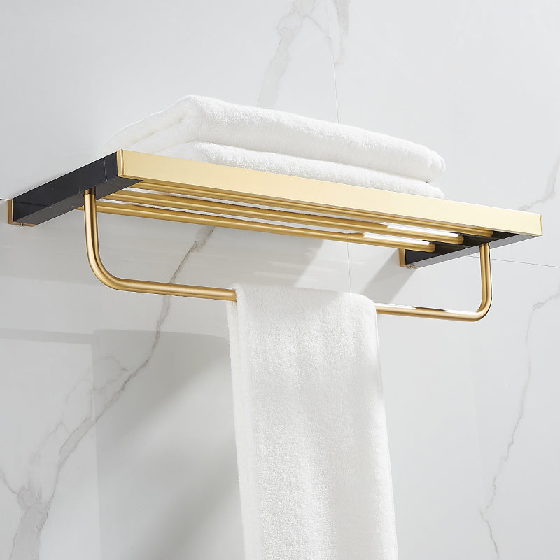 Avtoit | Metal and Marble Bathroom Minimalist Accessory as a Single Piece or in a Set in Gold